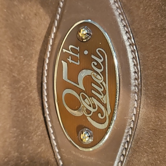 Gucci 85th Anniversary Suede Shoulder Bag - Picture 5 of 5
